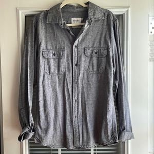 Gray Goodfellow & Co. Long Sleeve Button-up
